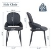 DYHOME Dining Chairs Modern Kitchen Chairs Set of 2, PU Leather Restaurant Chairs - 3 of 4