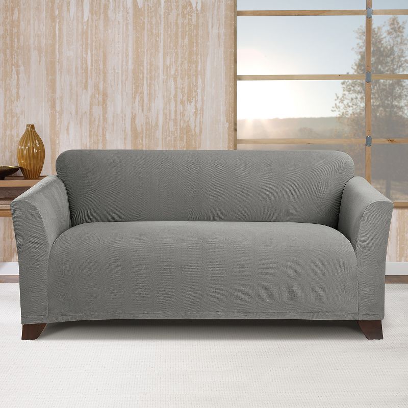 Stretch Knit Loveseat Slipcover - Sure Fit, 3 of 6