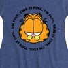 Girls' - Garfield - I'm Fine This Is Fine Fit & Flair Cap Sleeve Dress - 2 of 3
