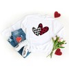 Simply Sage Market Women's Graphic Sweatshirt Buffalo Plaid Hearts - 2 of 3