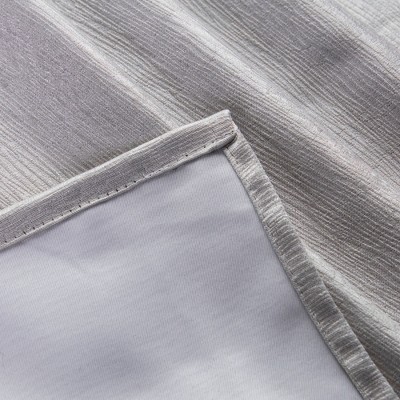 Silver Blackout Polyester Window Curtain Panels, 52 x 84 Inches