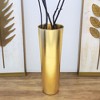 Slickblue Handcrafted Glass Vase, Conical Flower Holder, Slim Table Centerpiece, Indoor Outdoor Use, Color & Size Options - 4 of 4