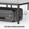 Heavy Duty Full Size Metal Bed Frame Steel Platform with Reinforced Slat Support, No Box Spring Needed, Ultra Quiet with Underbed Storage Space - 4 of 4