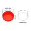 Unique Bargains Regular Mouth Plastic Mason Jar Lids with Silicone Sealing Ring 8 Pcs - 2 of 4