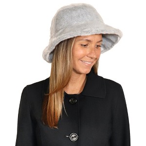Sprigs Faux Fur Reversible Winter Bucket Hat - 1 of 4