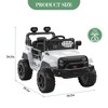 12V Kids Ride on Truck, 3 Speeds Electric Ride on Car with Parent Remote Control, Headlight, Music, Ride on Vehicle Toy for Kids Aged 3-8 - 2 of 4