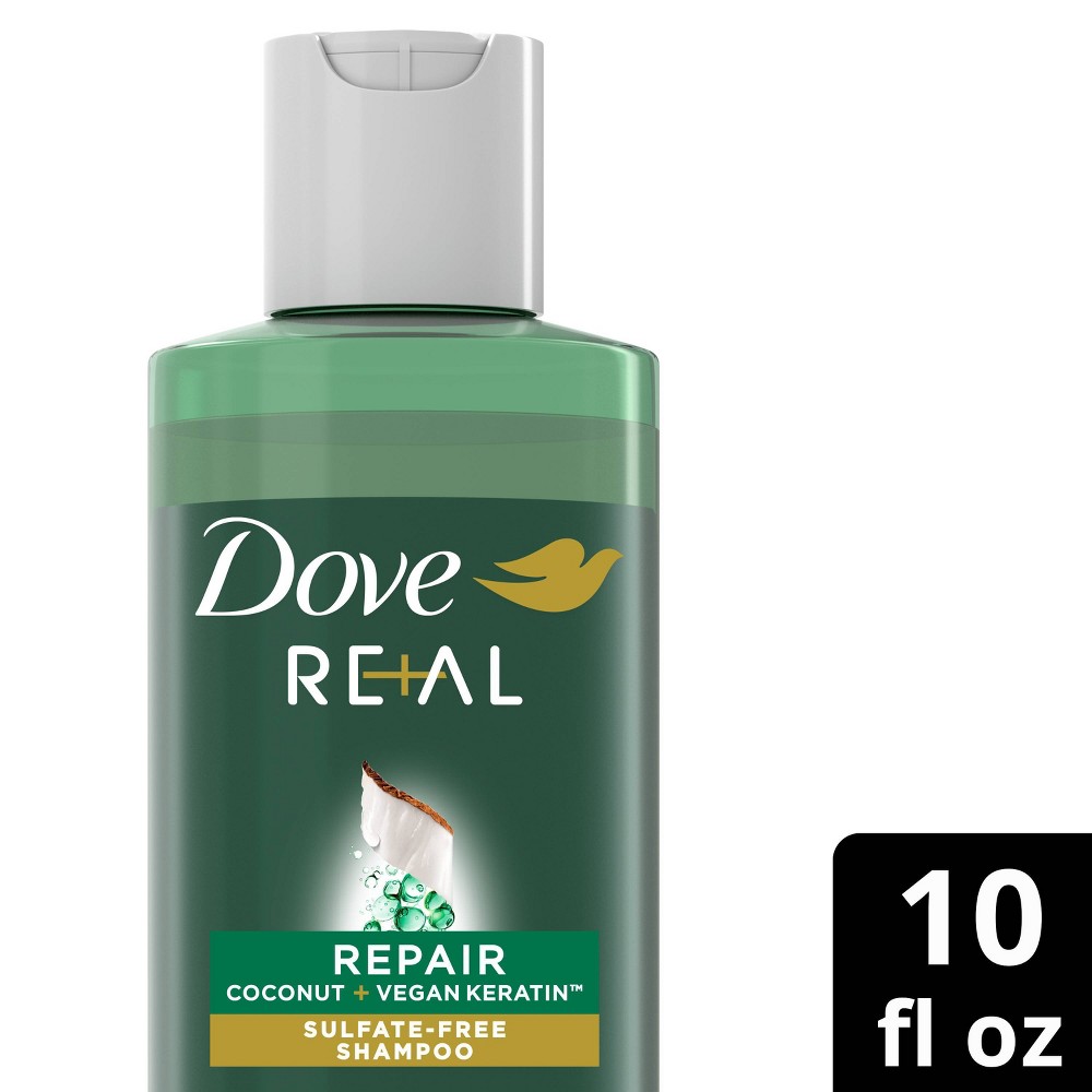 Photos - Hair Product Dove Beauty Real Repair Coconut & Vegan Keratin Sulfate-Free Shampoo - 10