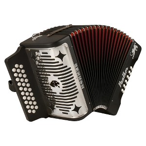 Hohner HA-3100 Panther GCF Diatonic Accordion Level 2 Matte Black 194744144400 - 1 of 2