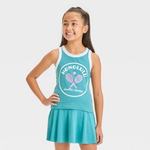 Grayson Threads Kids Big Girl Tank Top - Green - 1 of 4
