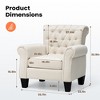 Pellebant Accent Club Chair Comfortable Single Sofa Chair Indoor Seating with Arms & Padded Seat - 3 of 4