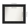Amanti Art Luxe Non-Beveled Framed Bathroom Vanity Wall Mirror - 3 of 4
