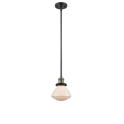 Olean - 1 Light Stem Hung Mini Pendant In Industrial Style-7.75 Inches Tall and 6.75 Inches Wide
