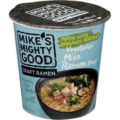 Mike's Mighty Good Vegetarian Miso Ramen Soup - Case Of 6 - 1.6 Oz : Target