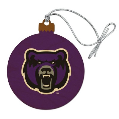 University of Central Arkansas Primary Logo Wood Christmas Tree Holiday Ornament