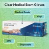 FifthPulse Disposable Vinyl Exam Gloves, Clear, Box of 1000 - Powder-Free, Latex-Free, 3-Mil Thickness - 2 of 4