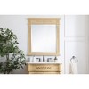 Elegant Lighting Wood frame mirror 32 inch x 36 inch in Light Antique Beige - 2 of 4