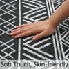 Geometric 10x13 Machine Wasahble Rug Non Slip Low Pile Non Shedding Stain Resistant Rug For Living Room Bedroom Dining Room - 4 of 4