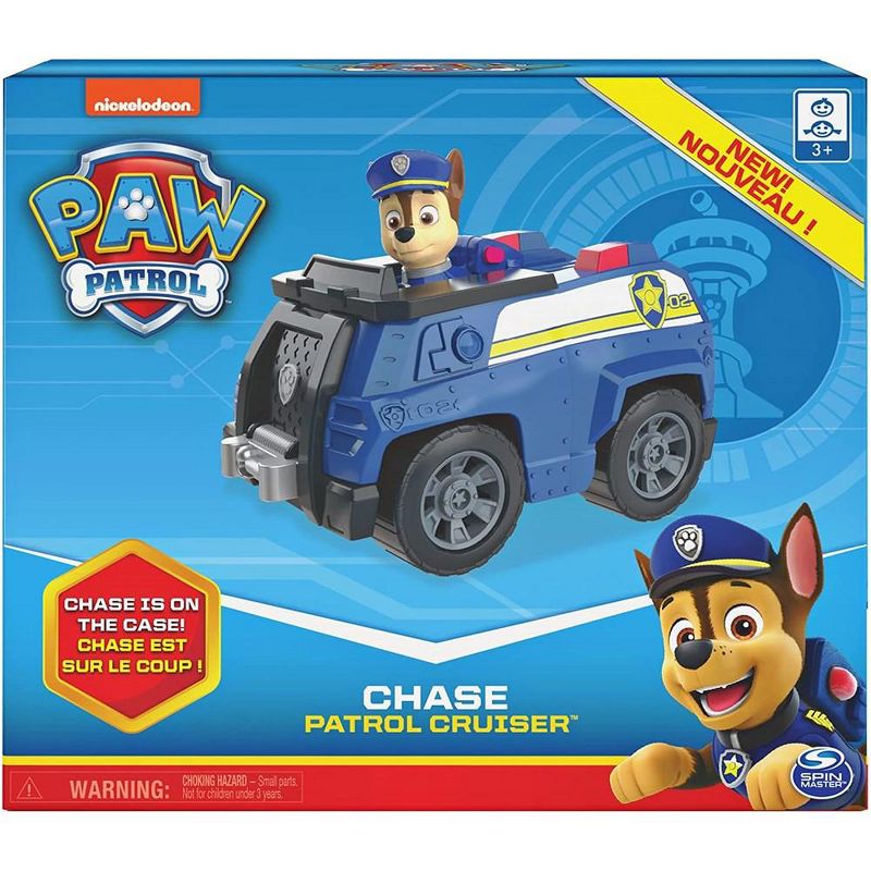 Paw Patrol, Chase’s Patrol Cruiser Vehicle with Collectible Figure, for Kids Aged 3 and Up, 1 of 4