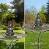 Good Directions 33" Buddha Copper Bird Bath - Green & Blue - 2 of 4