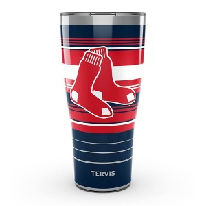 MLB Boston Red Sox 30oz Hype Stripes Stainless Steel Tumbler - 1 of 4