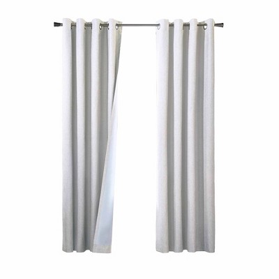 Commonwealth Thermaplus Bedford Total Blackout Grommet Curtain - White
