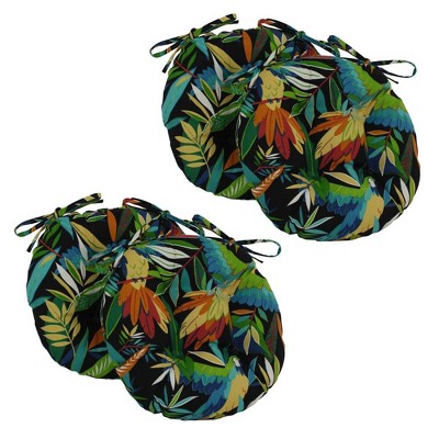 Blazing Needles, 16-inch Outdoor Spun Polyester Tufted Chair Cushion (Set of 4)