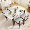 Costway Modern Padded Dining Chairs Set of 2/4 w/Padded Seat Tilt Backrest for Dining Room - 4 of 4
