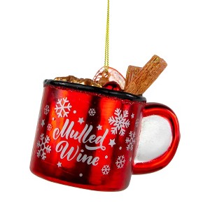 Northlight 4" Mulled Wine Glass Christmas Ornament - 1 of 4