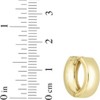 14k Yellow Gold or White Gold 15mm Polished Huggie Earrings - 3 of 4