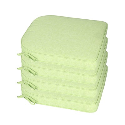 Aoodor Outdoor Dining Chair Cushions Set of 4, Waterproof Patio Furniture Seat Cushions, Outdoor Chair Pads with Ties