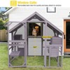 Aivituvin Large Outdoor Cat Run, Wooden Waterproof Cat Enclosure-AIR52-M - 2 of 4