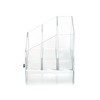 Clarity Cosmetic Palette Organizer with Drawer for Vanity or Cabinet to Hold Makeup, Beauty Products, Hair Accessories - 3 Compartments - Clear - 3 of 4