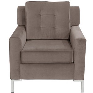 Parkview Chair with Y Metal Legs Regal Smoke - Skyline Furniture, Regal Grey