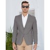Clearlove Men's Linen Cotton Blend Two-Button Unstructured Blazer with Patch Pockets Relaxed Fit Sport Coat Business - 2 of 4