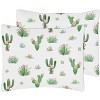 Sweet Jojo Designs Girl Full/Queen Comforter Bedding Set Cactus Floral Pink Green and White 3pc - 4 of 4