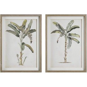 Uttermost Banana Palm 34 3/4"H 2-Piece Framed Wall Art Set - 1 of 1