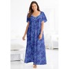 Only Necessities Long Silky Lace-Trim Gown - 4 of 4