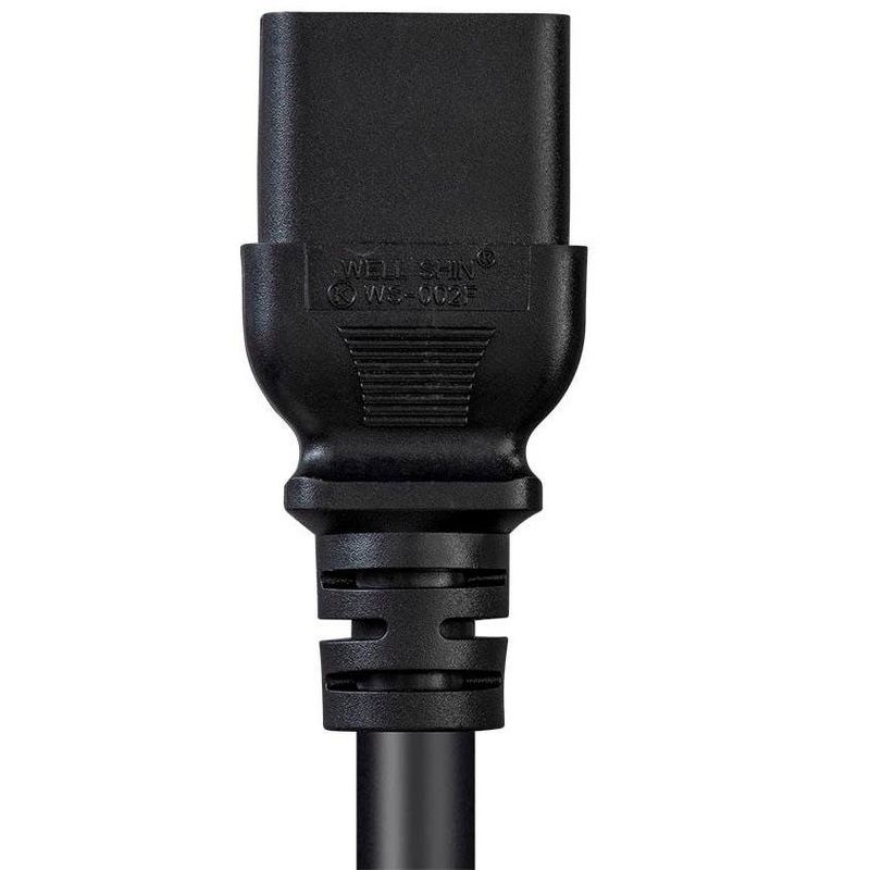 Monoprice Heavy Duty Power Cord - 10 Feet - Black | Locking NEMA L5-20P to IEC 60320 C19, For Computers, Servers, Monitors to a PDU Or UPS in a Data, 5 of 7