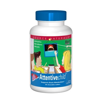 Attentive Child by Source Naturals, Inc.  -  30 Wafers