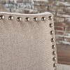 Lyngins Set of 2 Upholstered Bar Stools,Counter Height Barstools with Rubberwood Legs,Bar Chairs for Kitchen,Living Room - 4 of 4