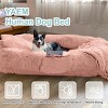 Human Dog Bed, Large Size Fits You and Pets, Washable Faux Fur Dog Bed for People Doze Off, Napping Orthopedic Dog Bed - 3 of 4