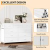 10-Drawer Dresser TV Stand, Small TV Cabinet with Metal Frame, Chest of Drawers - 4 of 4
