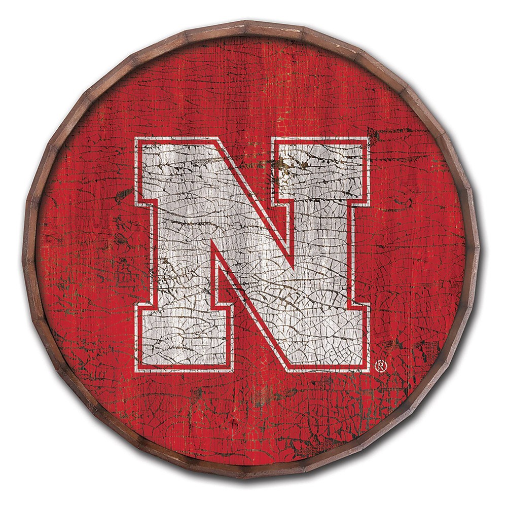 Photos - Other Decoration NCAA Nebraska Cornhuskers Cracked Color 24" Barrel Top