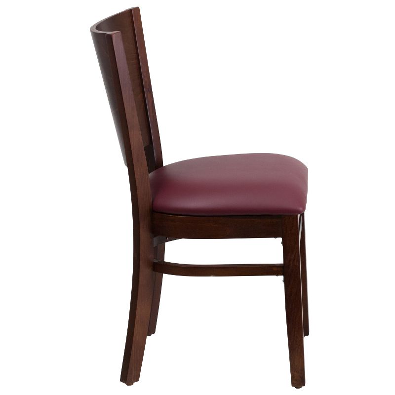 Emma and Oliver 2 Pack Solid Back Wooden Restaurant Chair, 4 of 7