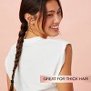scünci No Damage Elastic Hair Ties with Storage Ring - Thick Hair - Black - 24pcs - 3 of 4