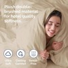 Extra Soft Queen Duvet Cover Set 90x90 with 2 Pillow Shams - Hotel Luxury, Easy Care, Fade Free, Zipper Ties - Cream - 3 of 4