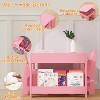 Kids Table and Chair Set, 4 In 1 Wooden Activity Table & 2 Chairs With Storage Drawer Detachable Tabletop for Toddlers Kids Drawing, Reading, Crafts - 2 of 4