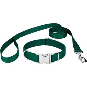 Country Brook Petz Premium Nylon Dog Collar and Leash Set for Small Medium Large Dogs - Vibrant 30+ Color Selection - 1 of 4