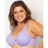 Curvy Couture Women's Full Figure Sheer Mesh Plunge T-shirt Bra - 4 of 4