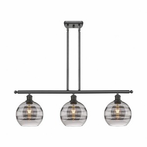 Rochester - 3 Light Stem Hung Island In Industrial Style-10.38 Inches Tall and 36 Inches Wide - 1 of 1